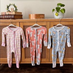 LS BAMBOO ZIPPIES BUNDLE, 0-3 MONTH